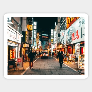 Shimmering Neon Lights of Tokyo Sticker